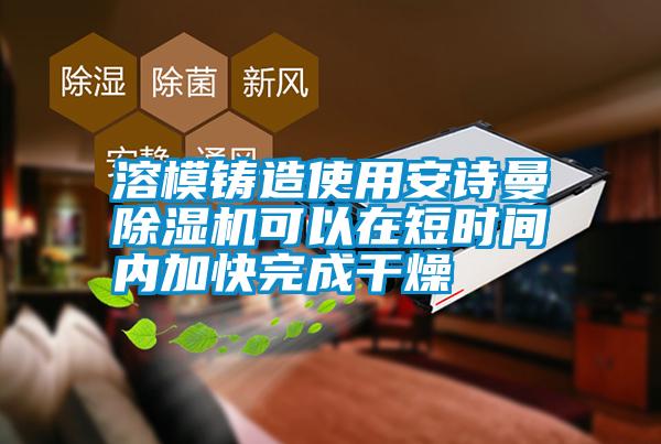 溶模铸造使用安诗曼除湿机可以在短时间内加快完成干燥