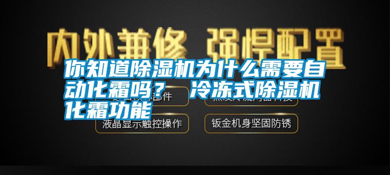 你知道除湿机为什么需要自动化霜吗？ 冷冻式除湿机化霜功能