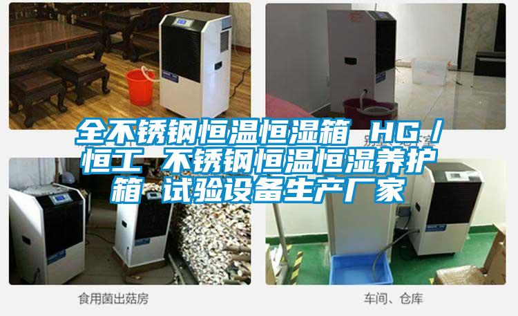 全不锈钢恒温恒湿箱 HG/恒工 不锈钢恒温恒湿养护箱 试验设备生产厂家