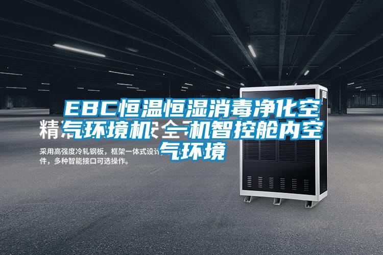 EBC恒温恒湿消毒净化空气环境机 一机智控舱内空气环境