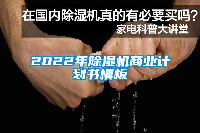 2022年除湿机商业计划书模板