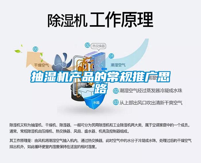 抽湿机产品的常规推广思路