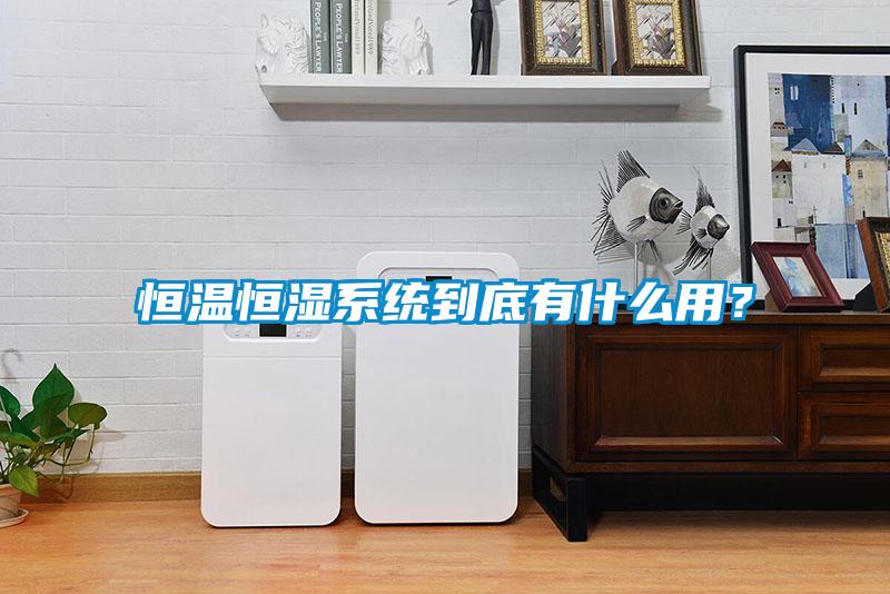 恒温恒湿系统到底有什么用？