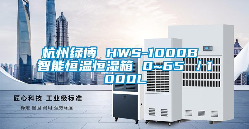 杭州绿博 HWS-1000B 智能恒温恒湿箱 0~65℃／1000L