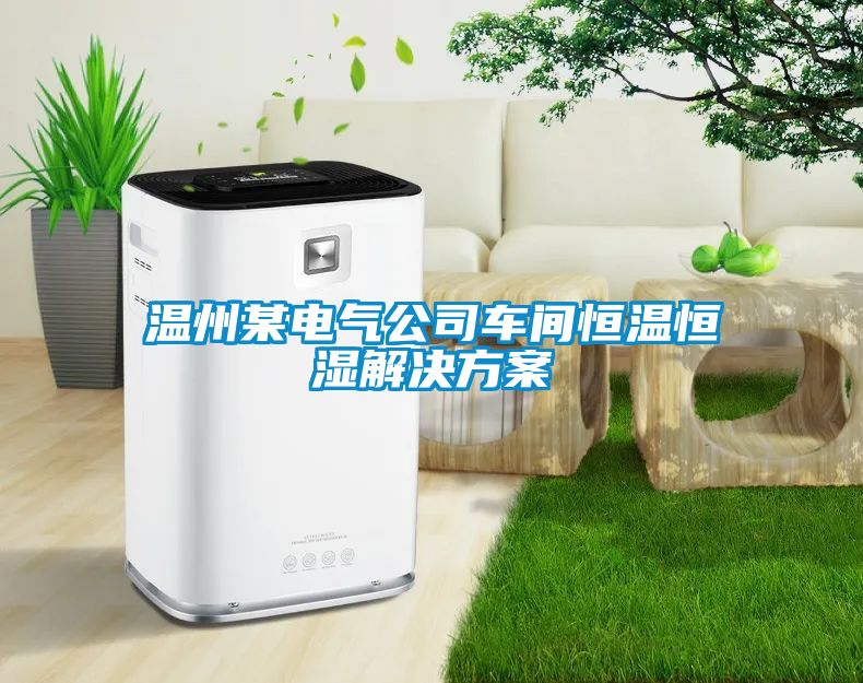 温州某电气公司车间恒温恒湿解决方案