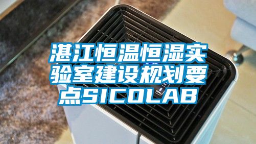 湛江恒温恒湿实验室建设规划要点SICOLAB