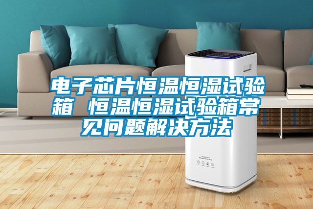 电子芯片恒温恒湿试验箱 恒温恒湿试验箱常见问题解决方法