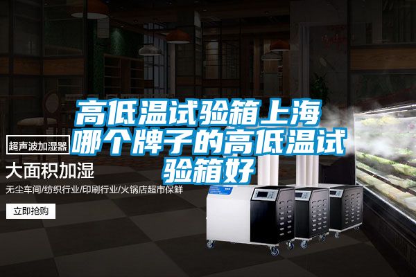 高低温试验箱上海 哪个牌子的高低温试验箱好