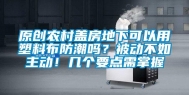 原创农村盖房地下可以用塑料布防潮吗？被动不如主动！几个要点需掌握