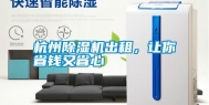 杭州除湿机出租，让你省钱又省心