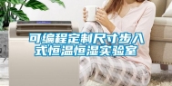 可编程定制尺寸步入式恒温恒湿实验室
