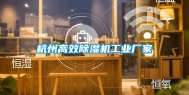 杭州高效除湿机工业厂家