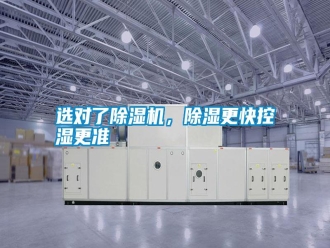 常见问题选对了除湿机，除湿更快控湿更准