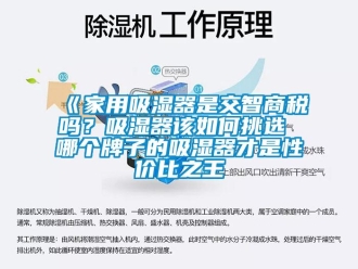 企业新闻《家用吸湿器是交智商税吗？吸湿器该如何挑选 哪个牌子的吸湿器才是性价比之王